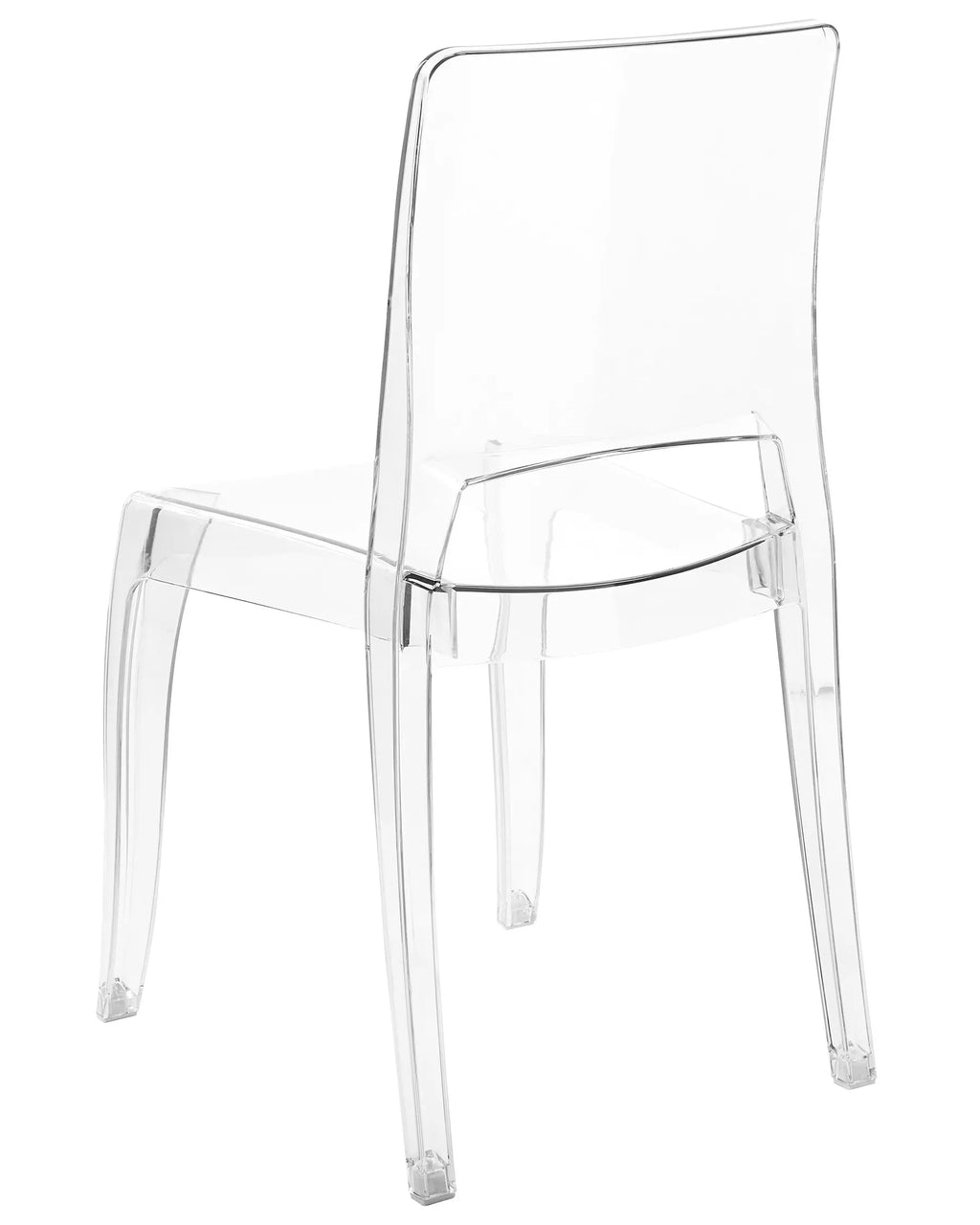 Set of 2 Dining Chairs WESTBRIDGE Transparent