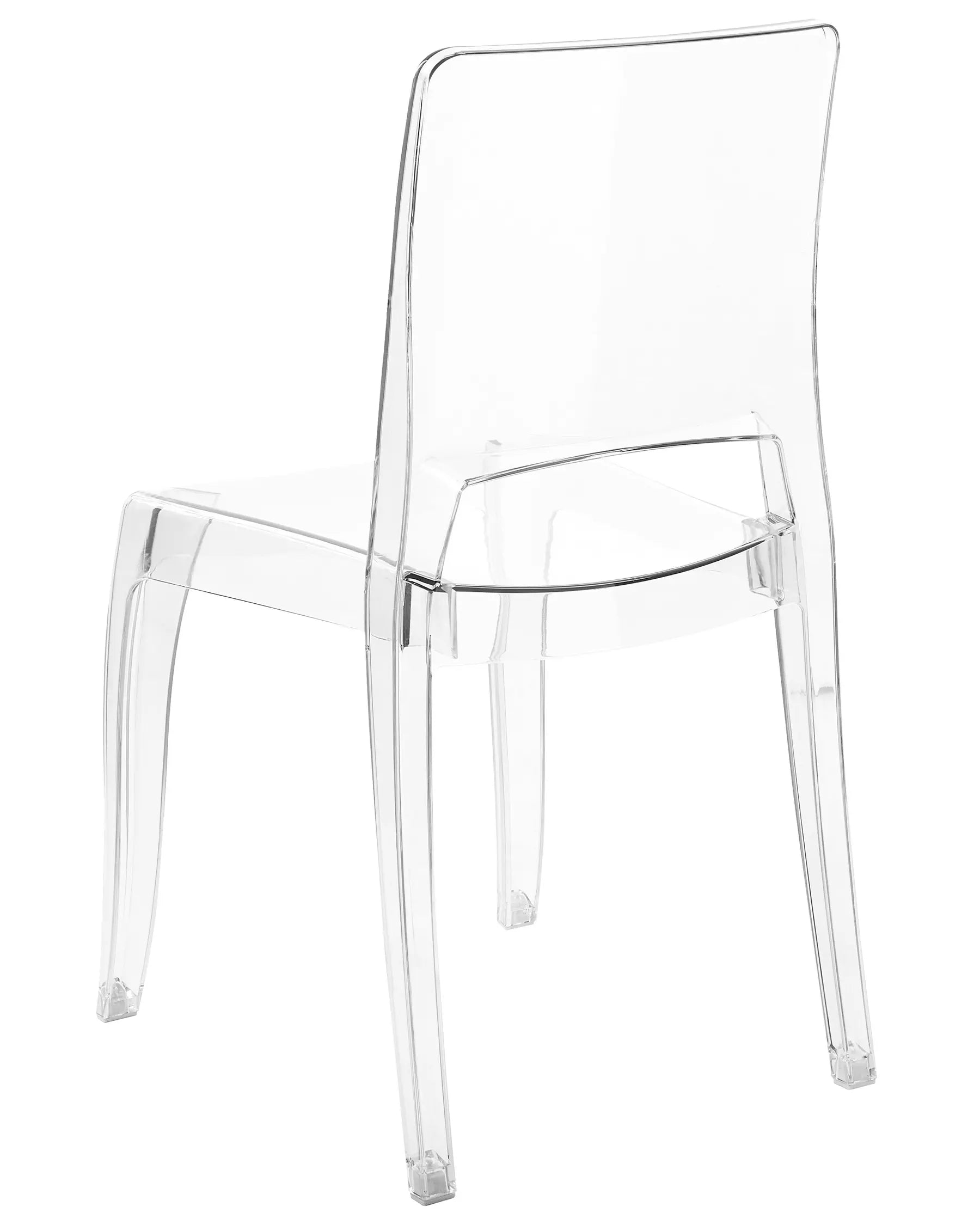 Set of 2 Dining Chairs WESTBRIDGE Transparent