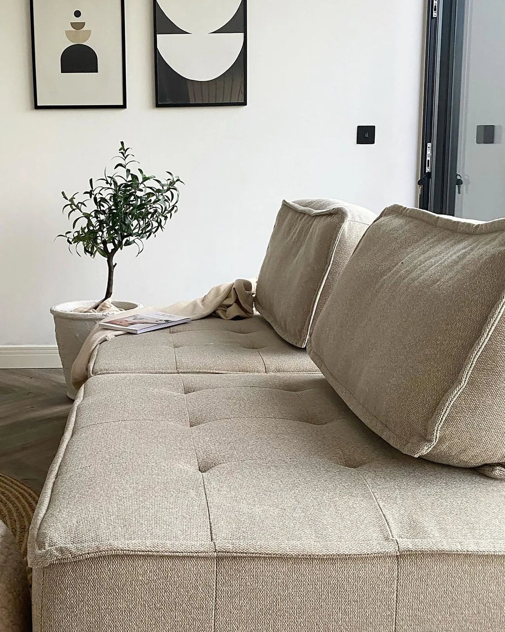 Chair Module TIBRO Fabric Light Beige