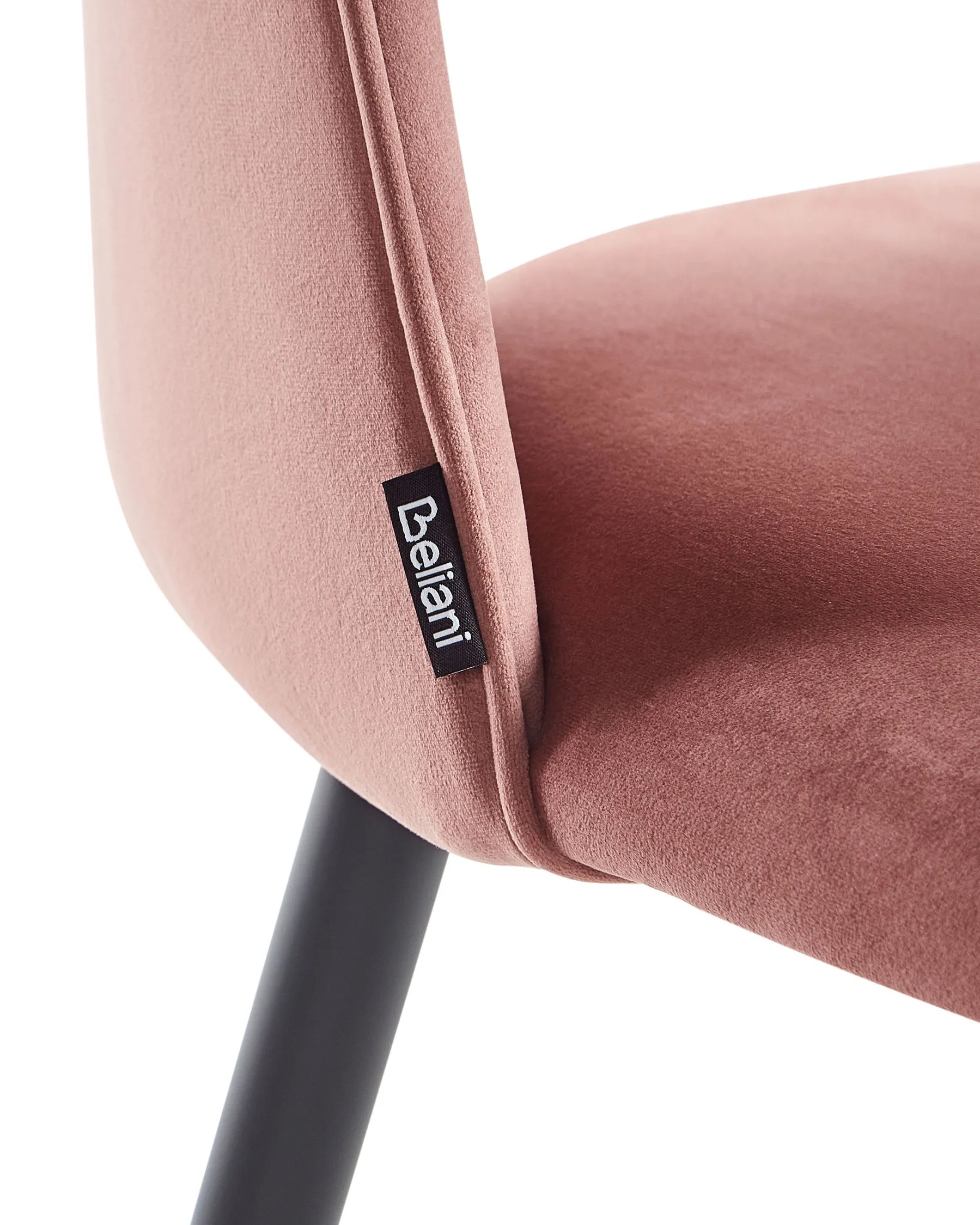 Set of 2 Dining Chairs Velvet Pink