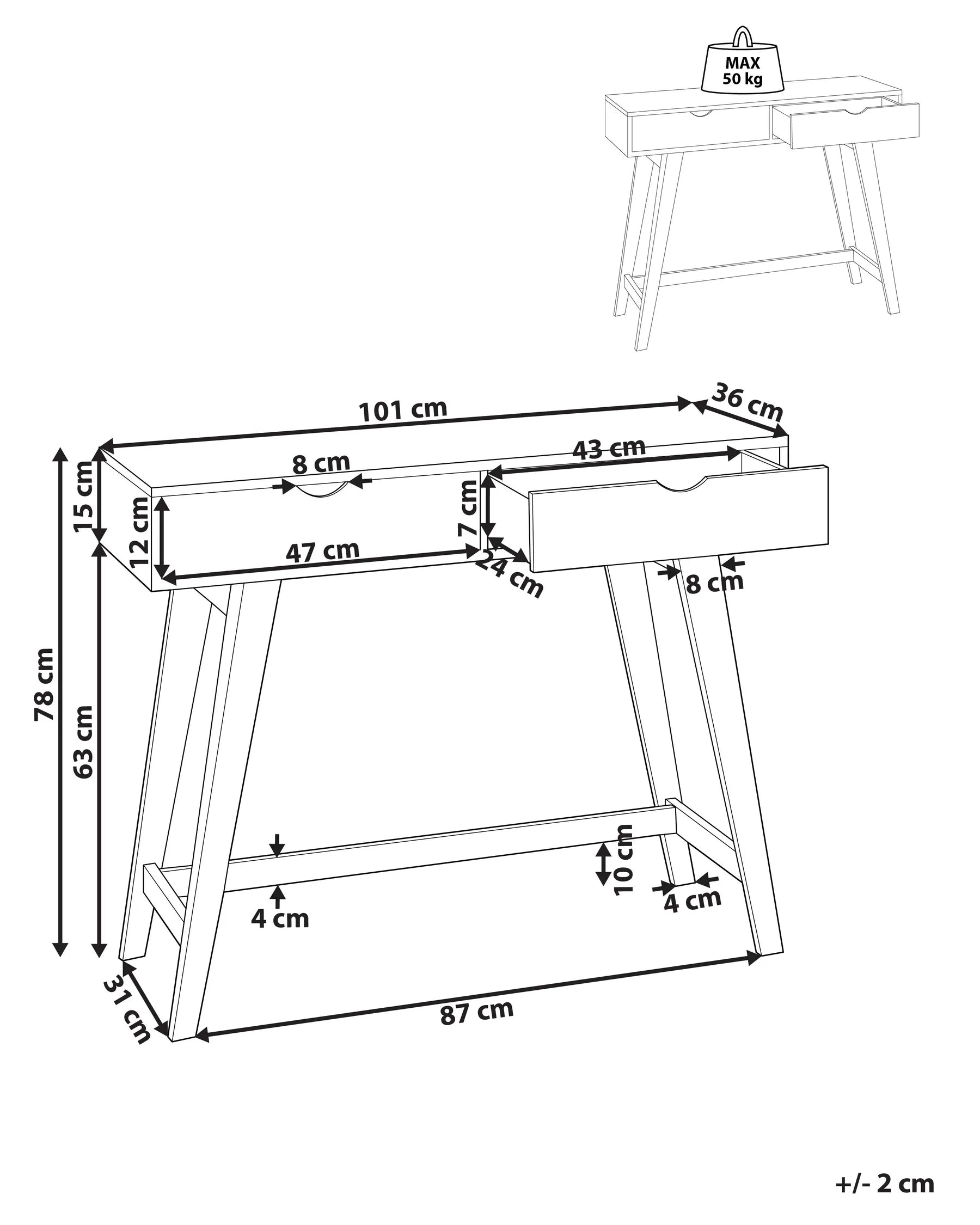 Console Table SULLY White