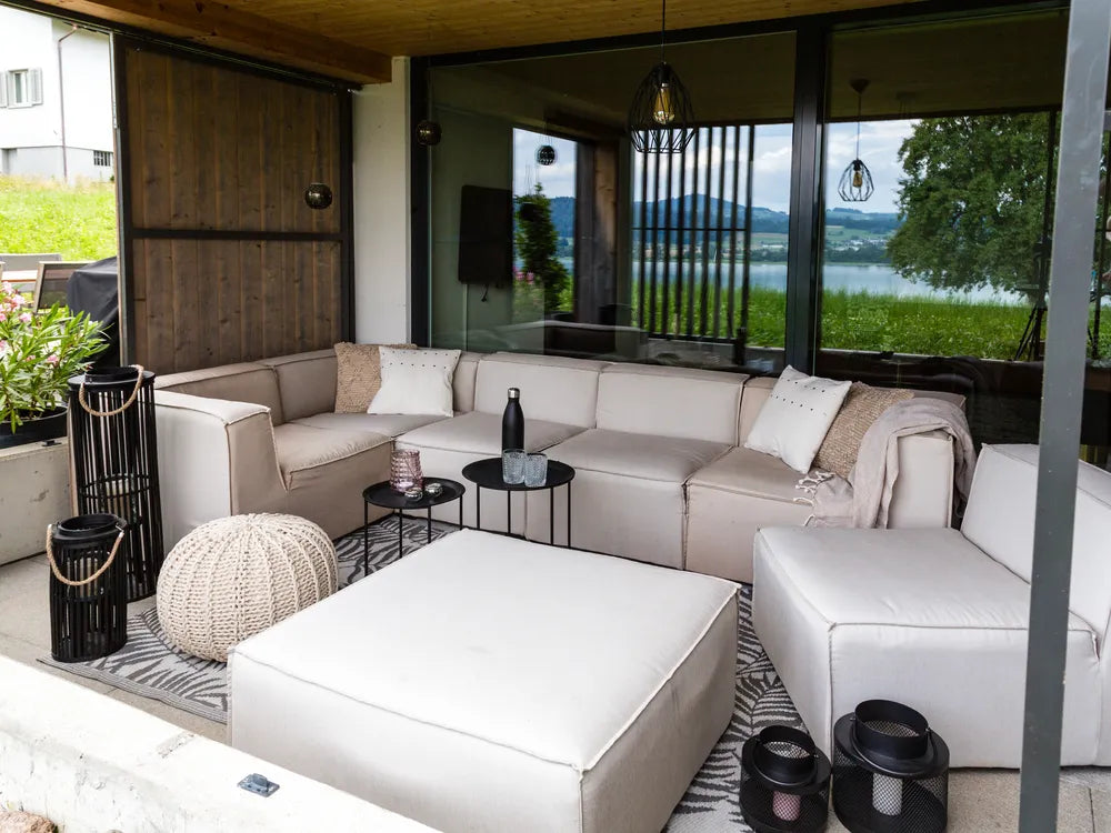 Set of 2 Side Tables TWINS Metal Black