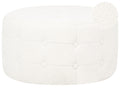 Pouffe TAMPA Boucle White