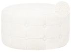 Pouffe TAMPA Boucle White