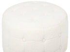 Pouffe TAMPA Boucle White