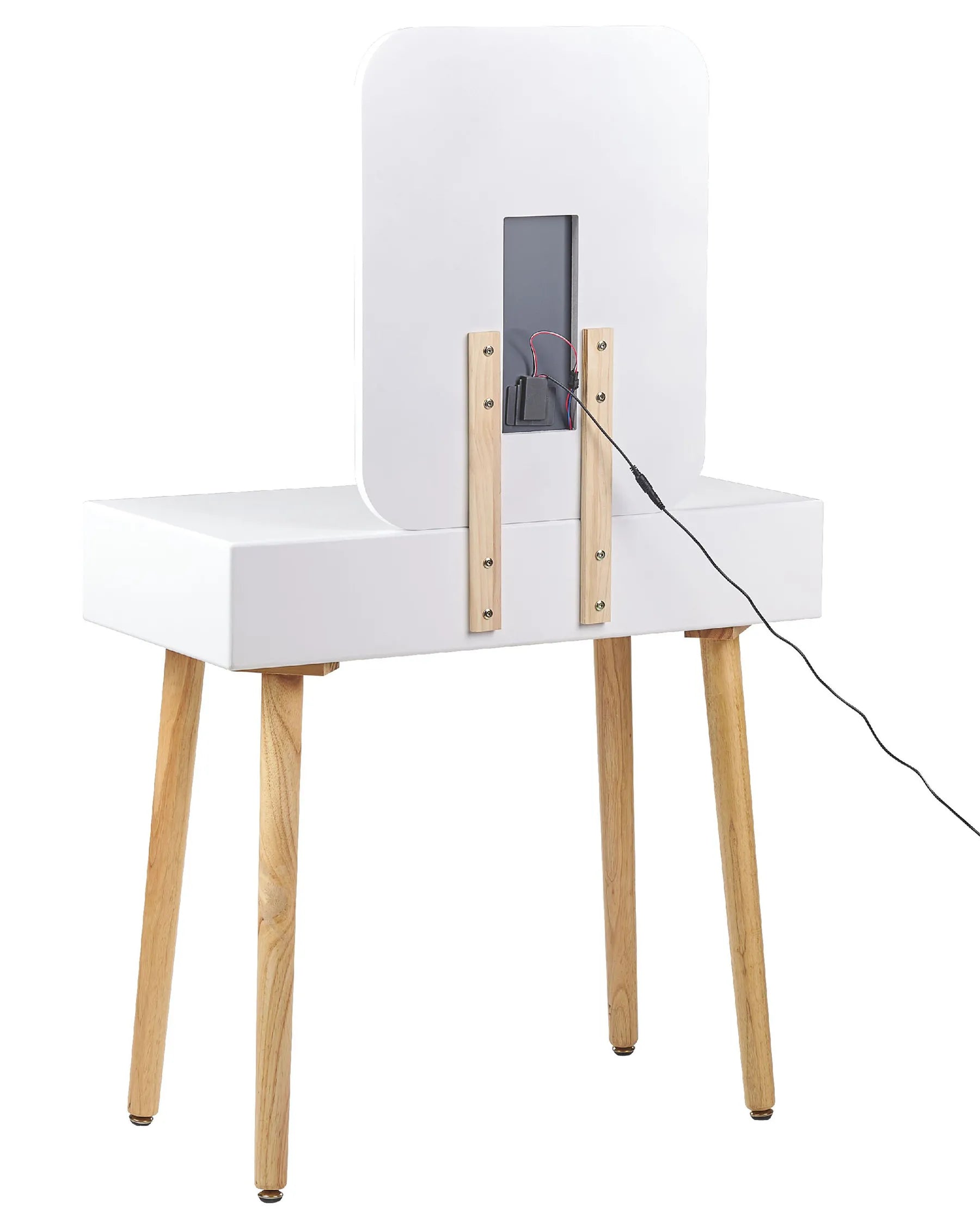 Dressing Table with Mirror and Stool DIEPPE LED White