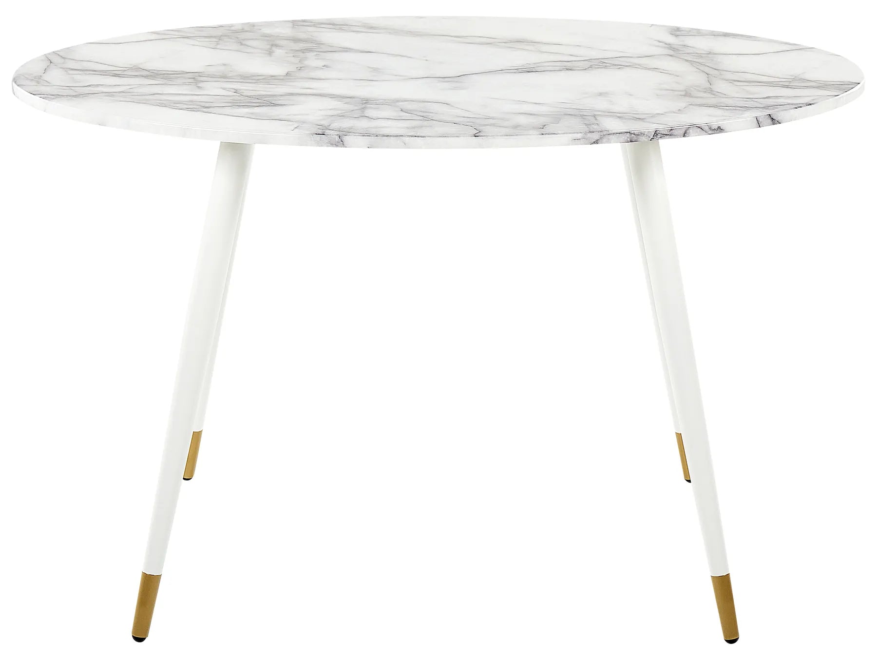 Dining Table GUTIERE White Marble 120 cm 70 cm