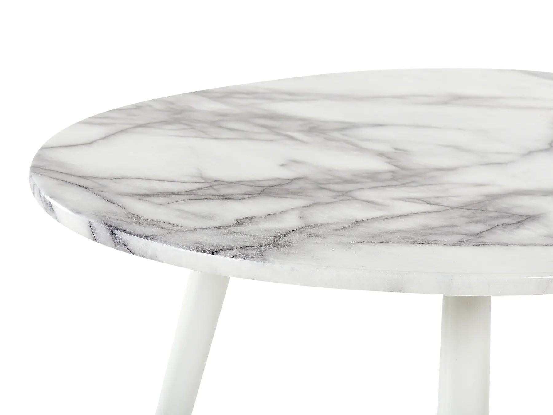 Dining Table GUTIERE White Marble 120 cm 70 cm