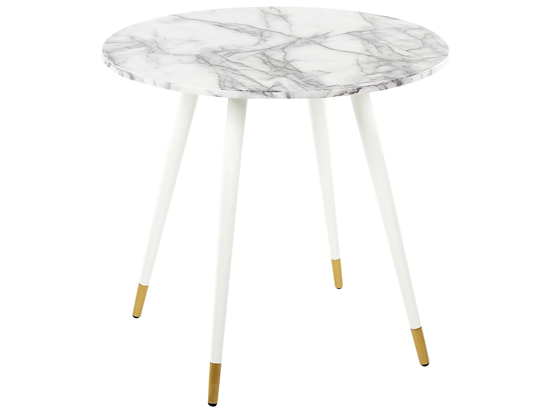 Dining Table GUTIERE White Marble 80 cm 80 cm