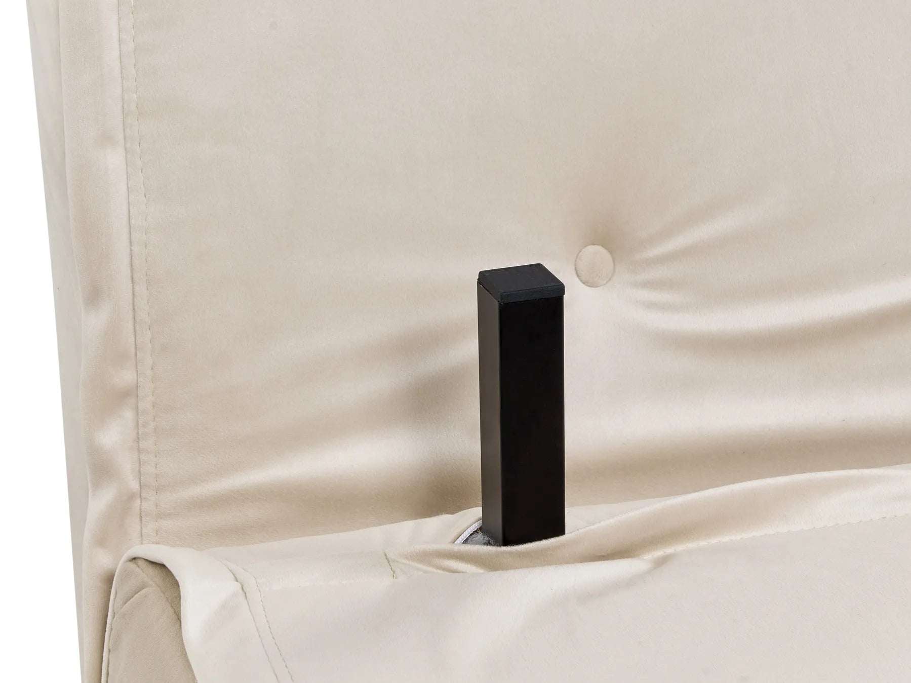 Single Sofa Bed VESTFOLD Velvet Beige