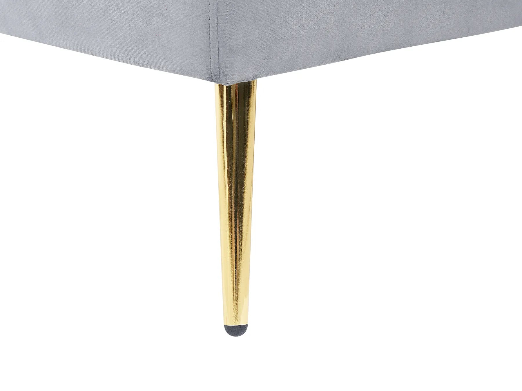 Curved Sofa 4 Seater MOSS Velvet Light Grey