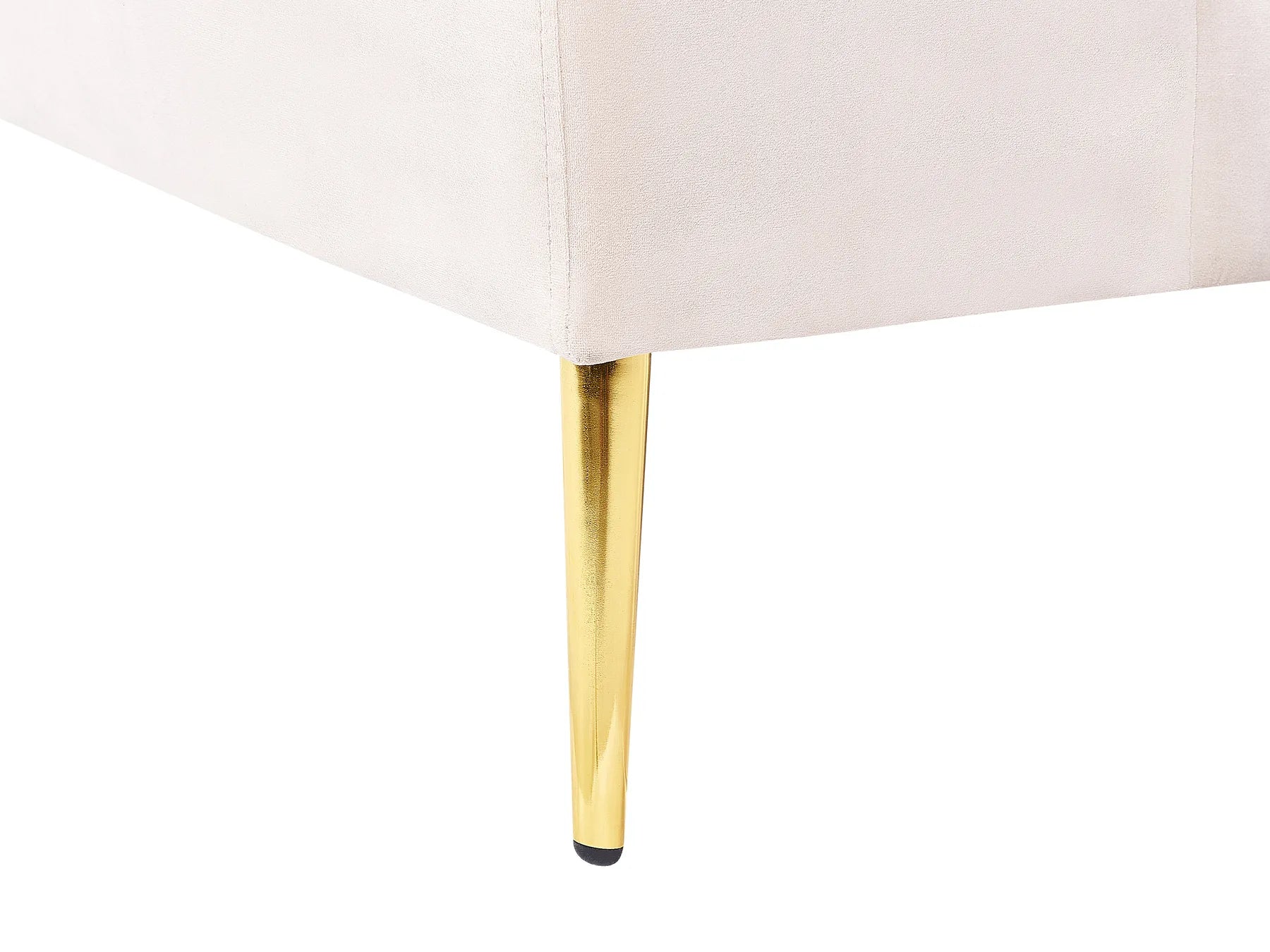 Curved Sofa 4 Seater MOSS Velvet Light Beige