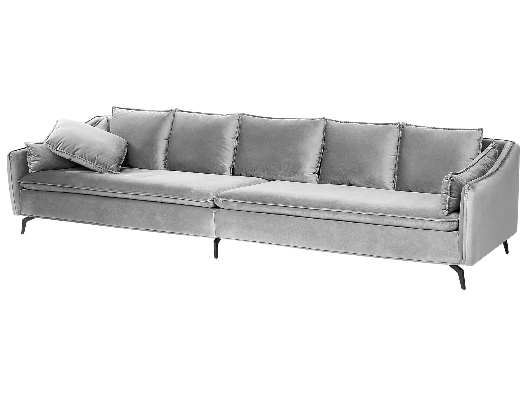 Sofa 4 Seater AURE Velvet Light Grey