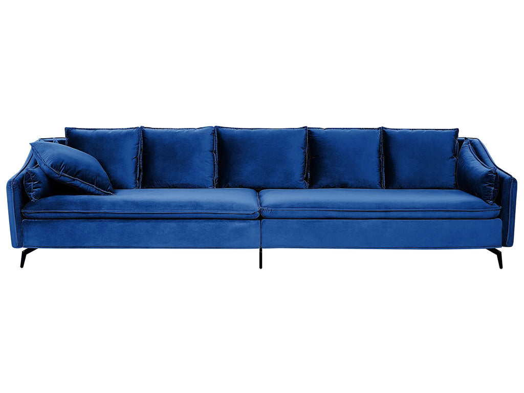 Sofa 4 Seater AURE Velvet Navy Blue