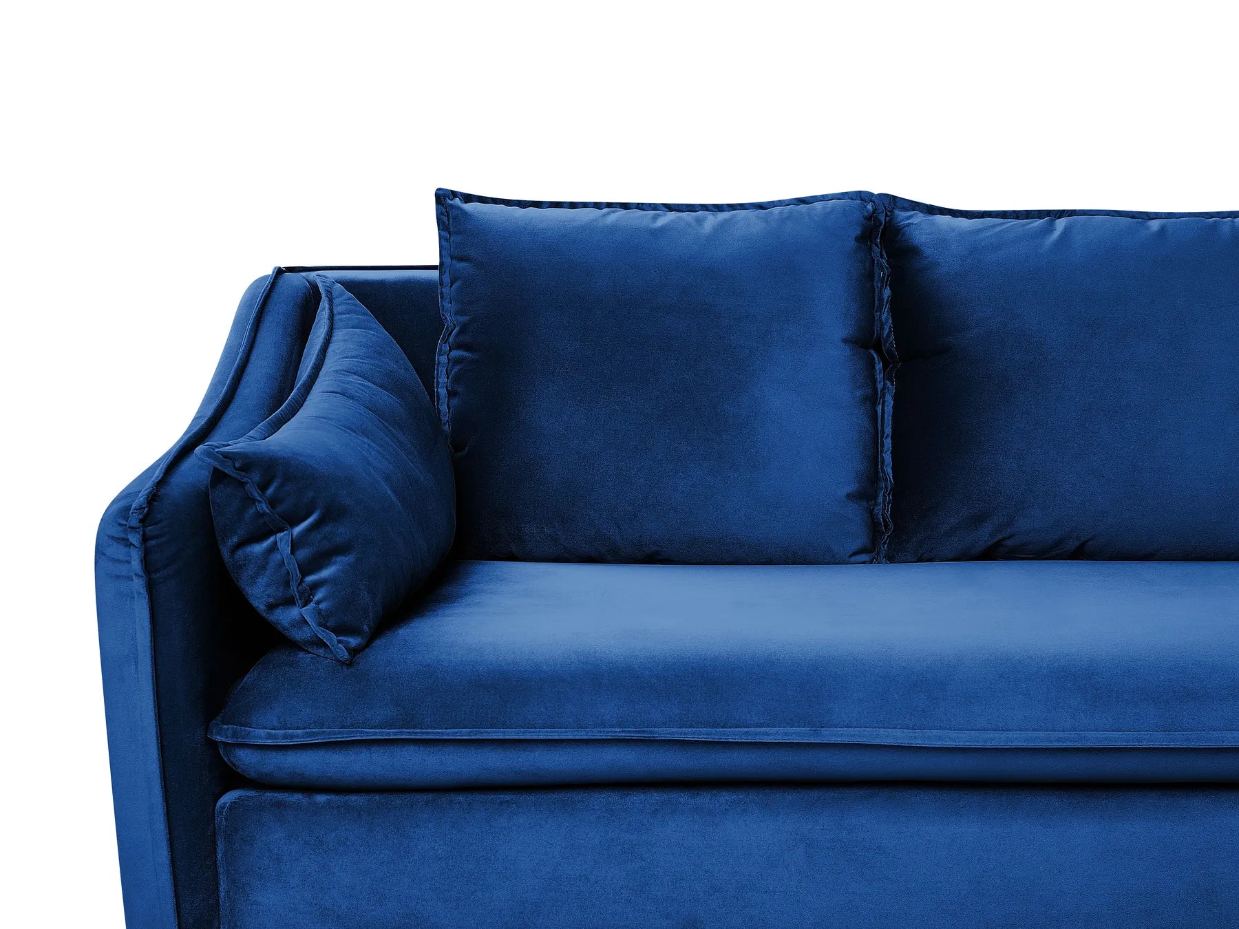 Sofa 4 Seater AURE Velvet Navy Blue