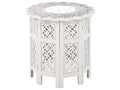 Side Table BADHI Mango Wood White