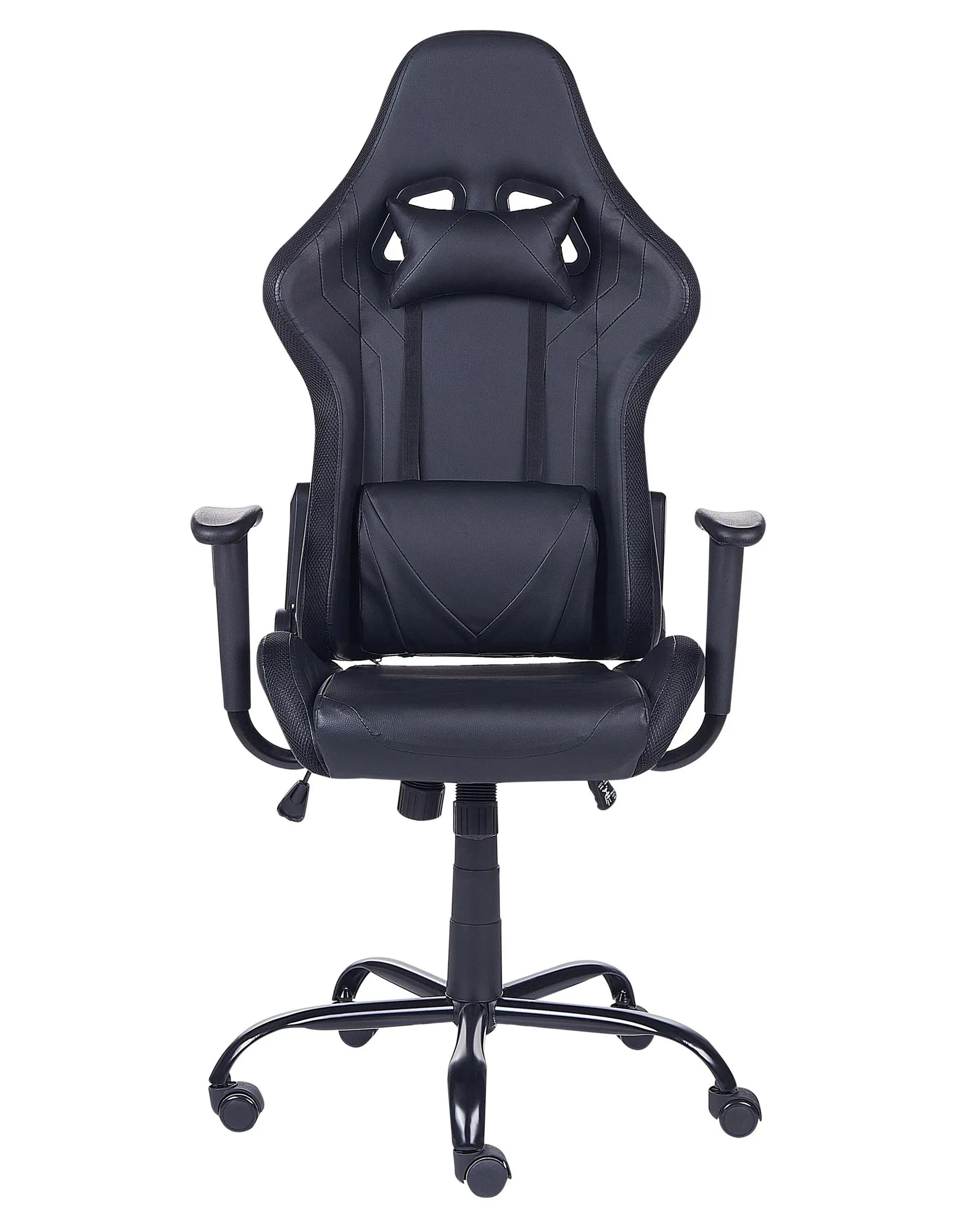 Gaming Chair GLEAM Faux Leather Black