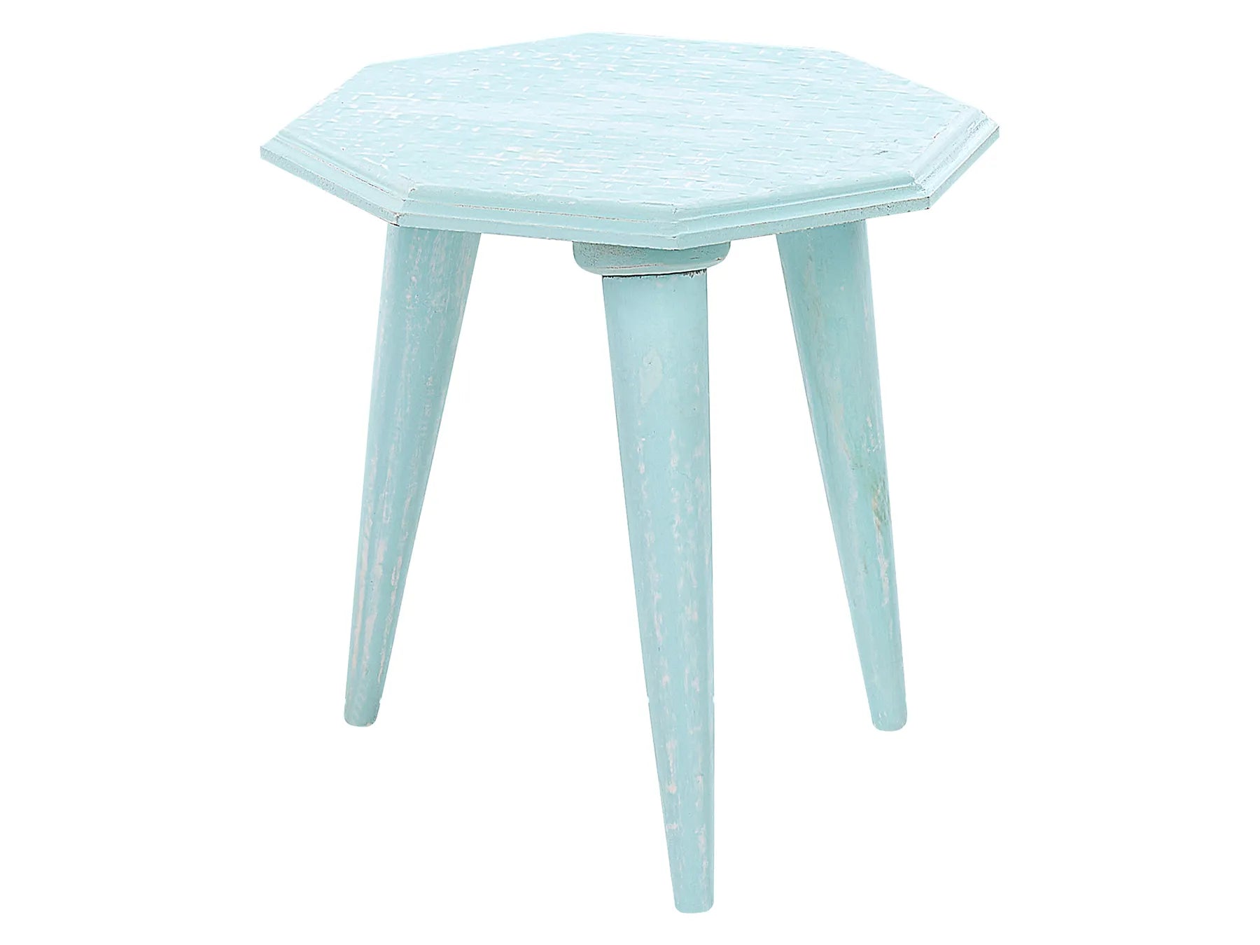 Set of 2 Side Tables KANRI Light Blue