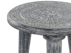 Set of 2 Side Tables JATRA Mango Wood Grey