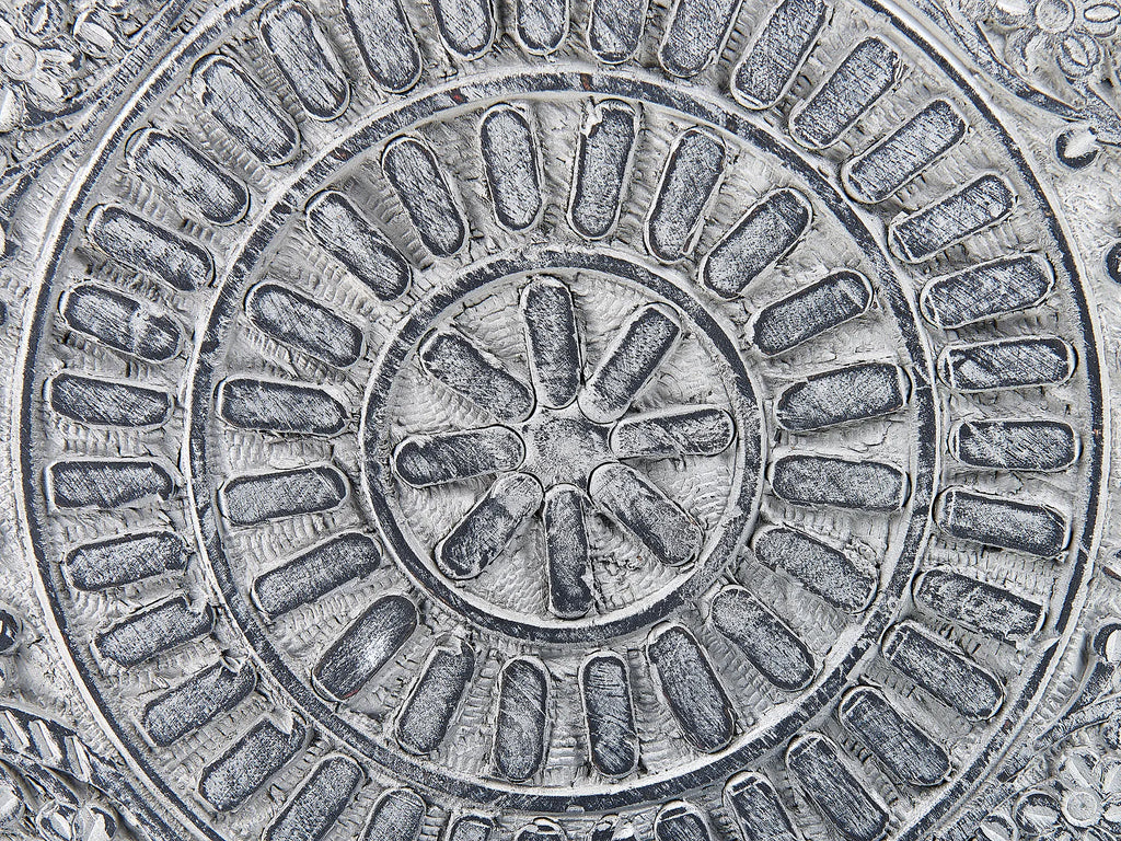 Set of 2 Side Tables JATRA Mango Wood Grey