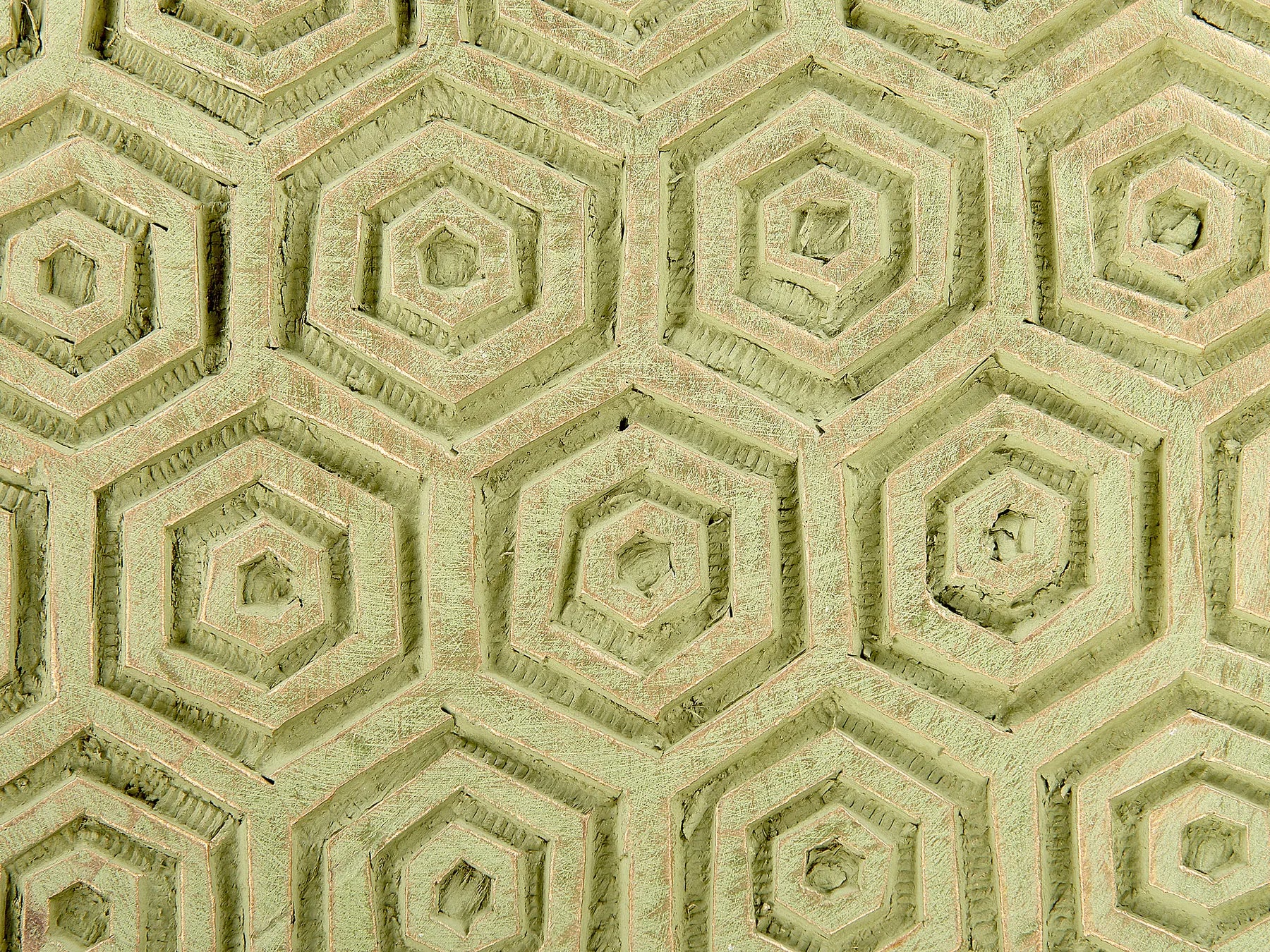 Set of 2 Side Tables MAHARO Mango Wood Light Green