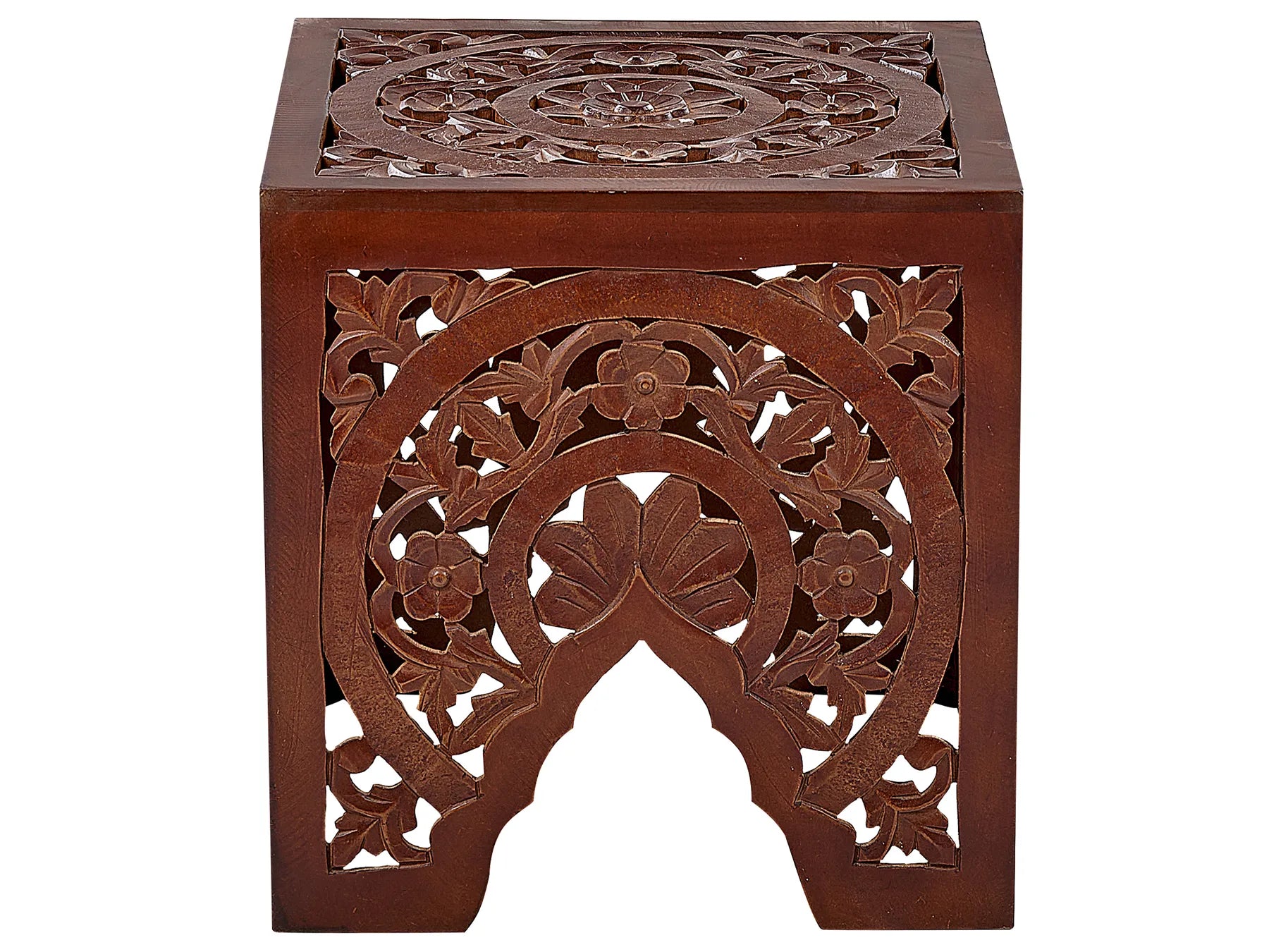 Set of 2 Side Tables SHUKUR Dark Brown
