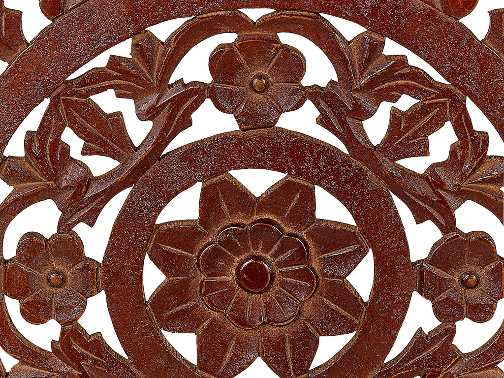 Set of 2 Side Tables SHUKUR Dark Brown