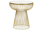 Side Table CHEYNES Marble Gold