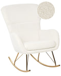 Rocking Chair ANASET Boucle White
