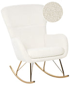 Rocking Chair ANASET Boucle White