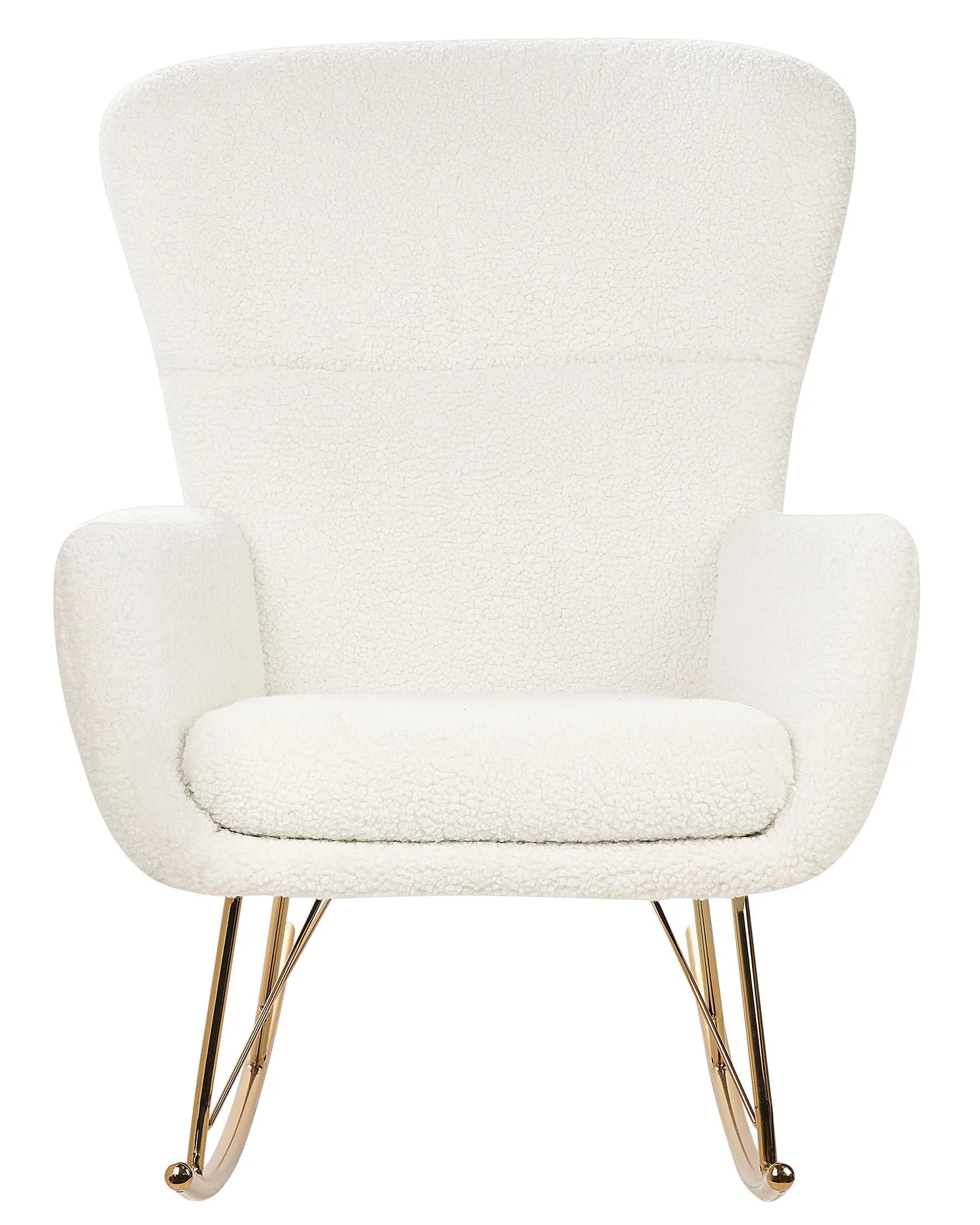 Rocking Chair ANASET Boucle White
