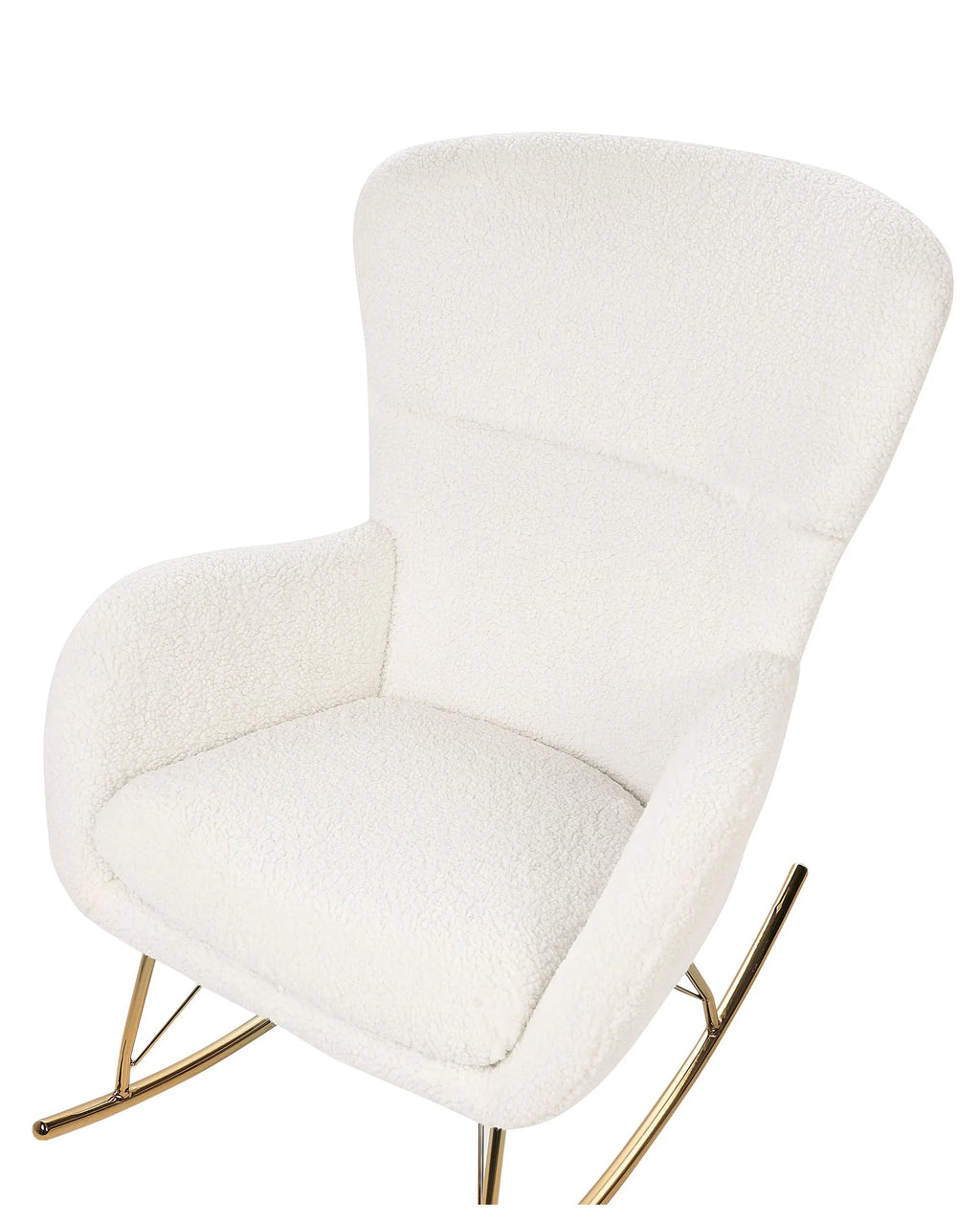 Rocking Chair ANASET Boucle White