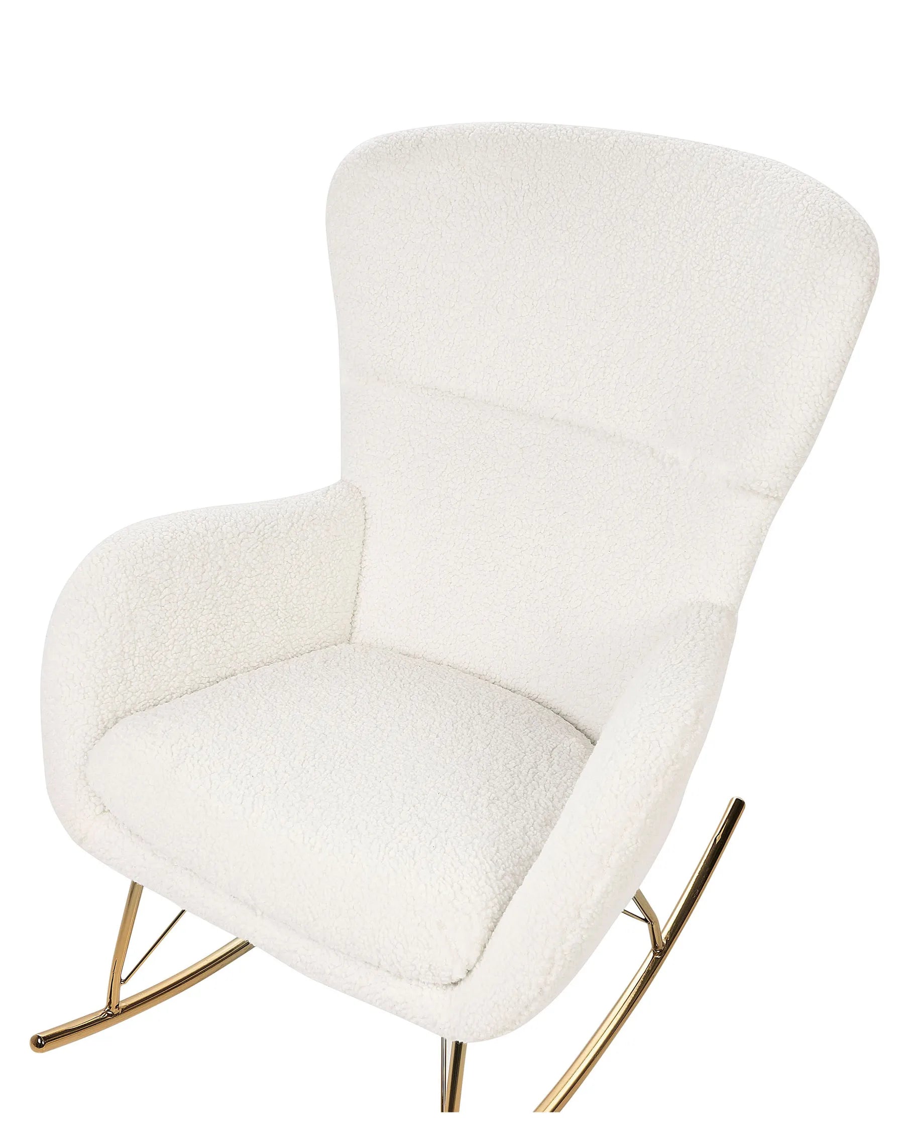 Rocking Chair ANASET Boucle White