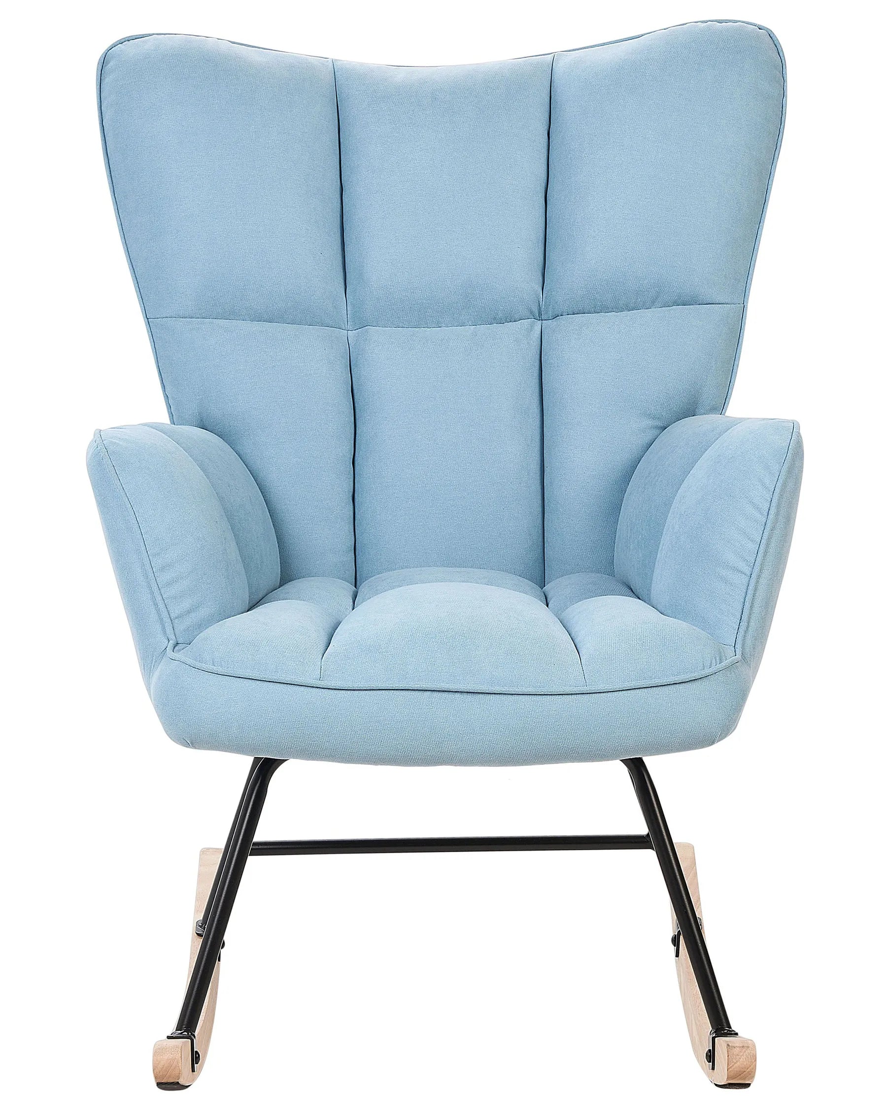 Rocking Chair OULU Fabric Light Blue