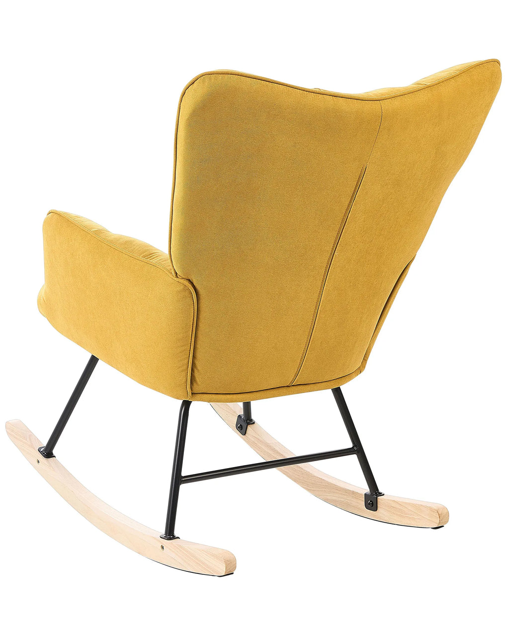 Rocking Chair OULU Fabric Yellow