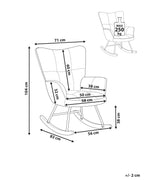 Rocking Chair OULU Boucle White