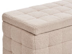 Storage Ottoman MICHIGAN Boucle Beige