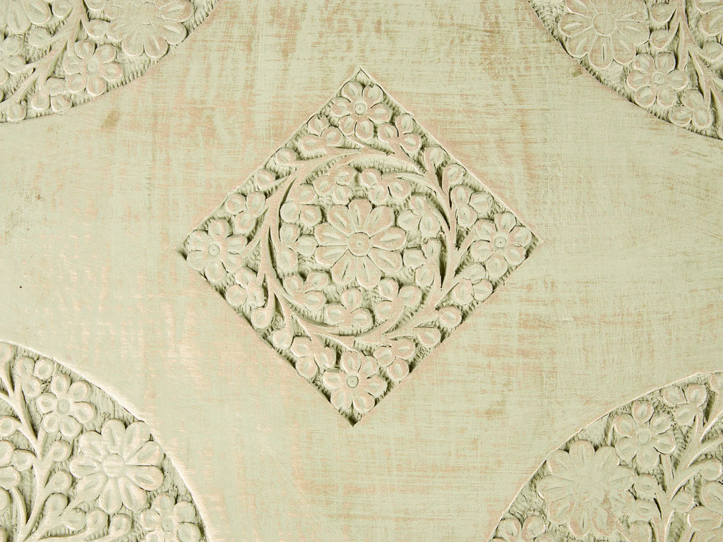 Set of 2 Side Tables BELIDHA Mango Wood Light Green