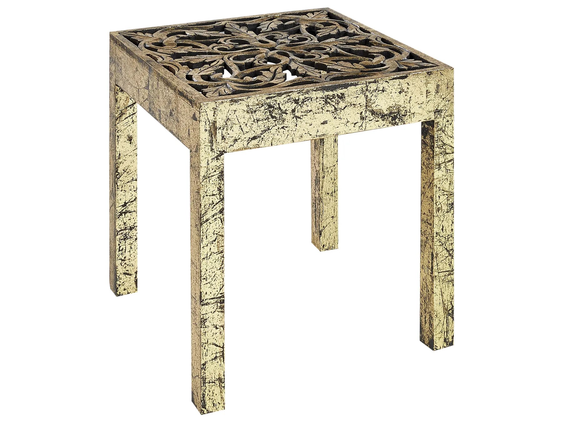 Side Table PALASI Mango Wood Gold