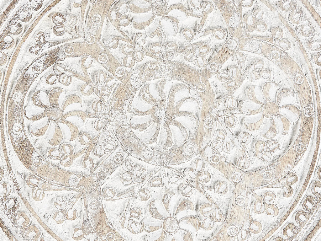 Side Table JAMBIA Mango Wood Off-White