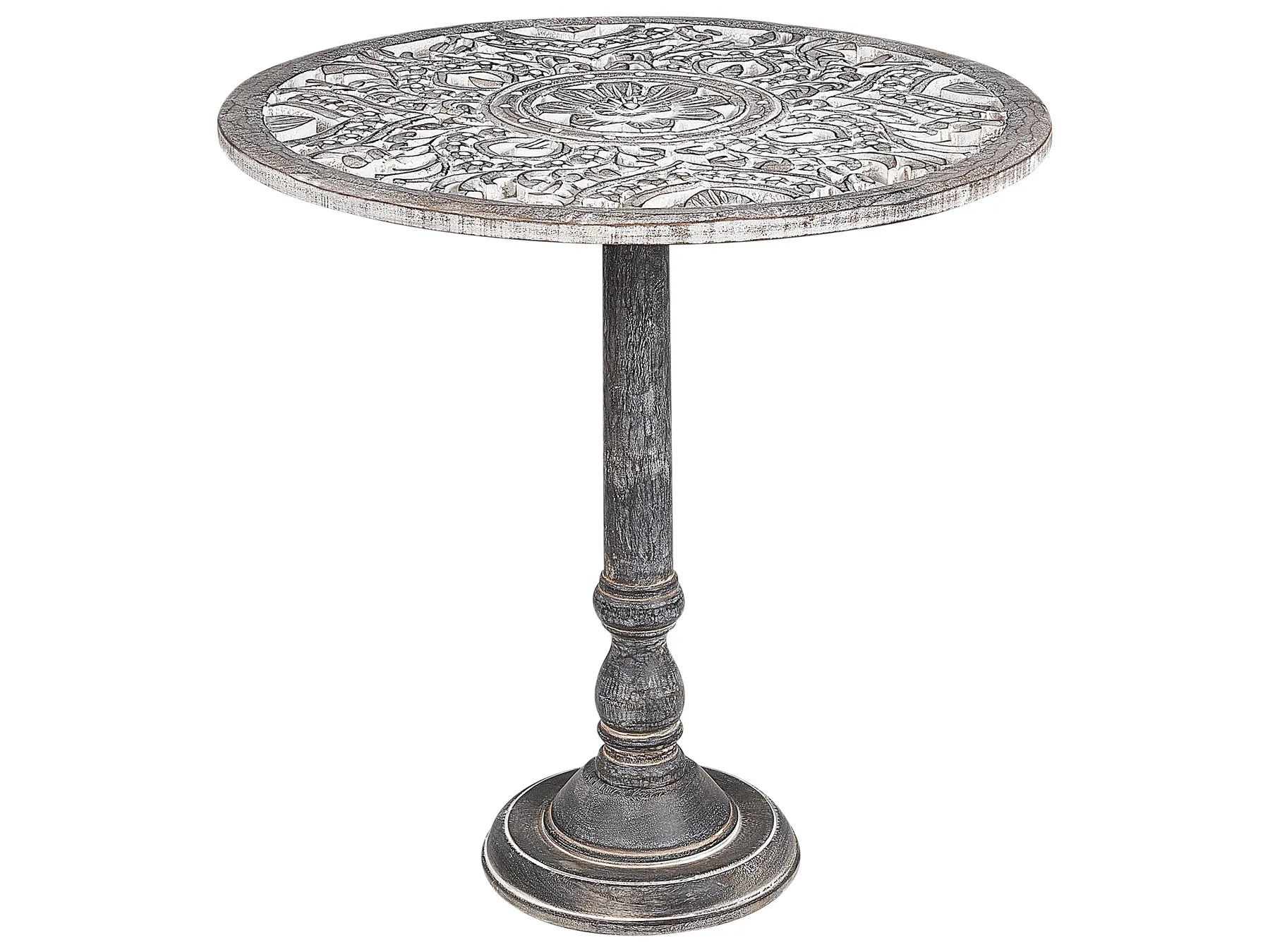 Side Table NAPARA Mango Wood Grey