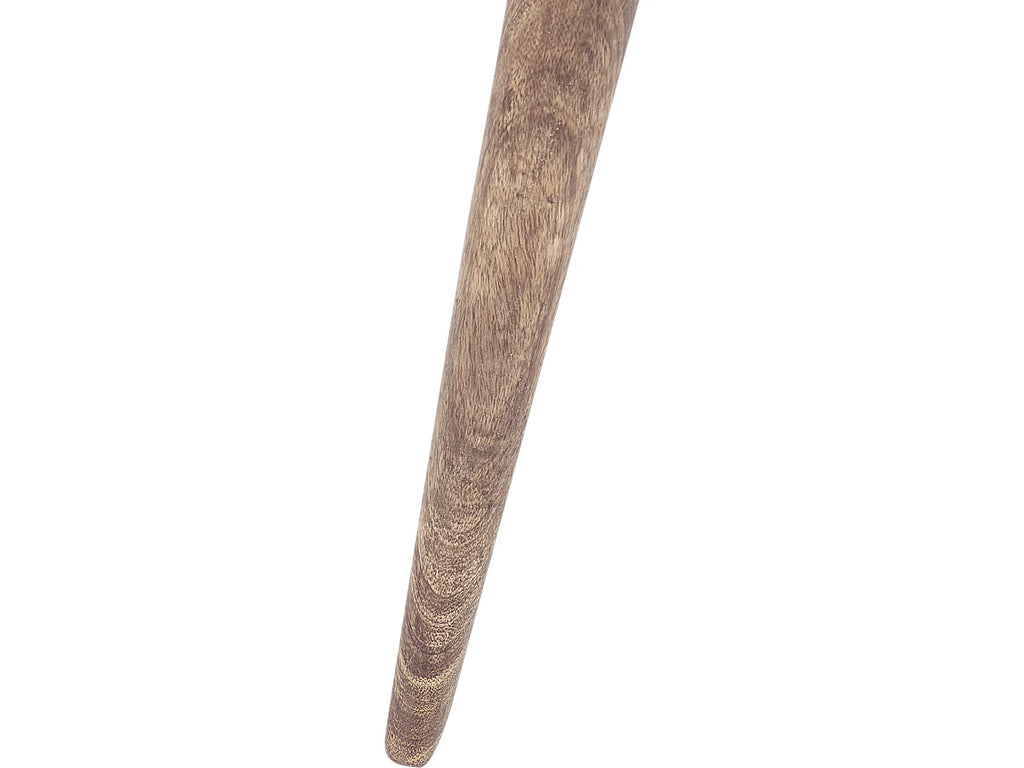 Set of 2 Side Tables RANJA Mango Wood Dark Brown