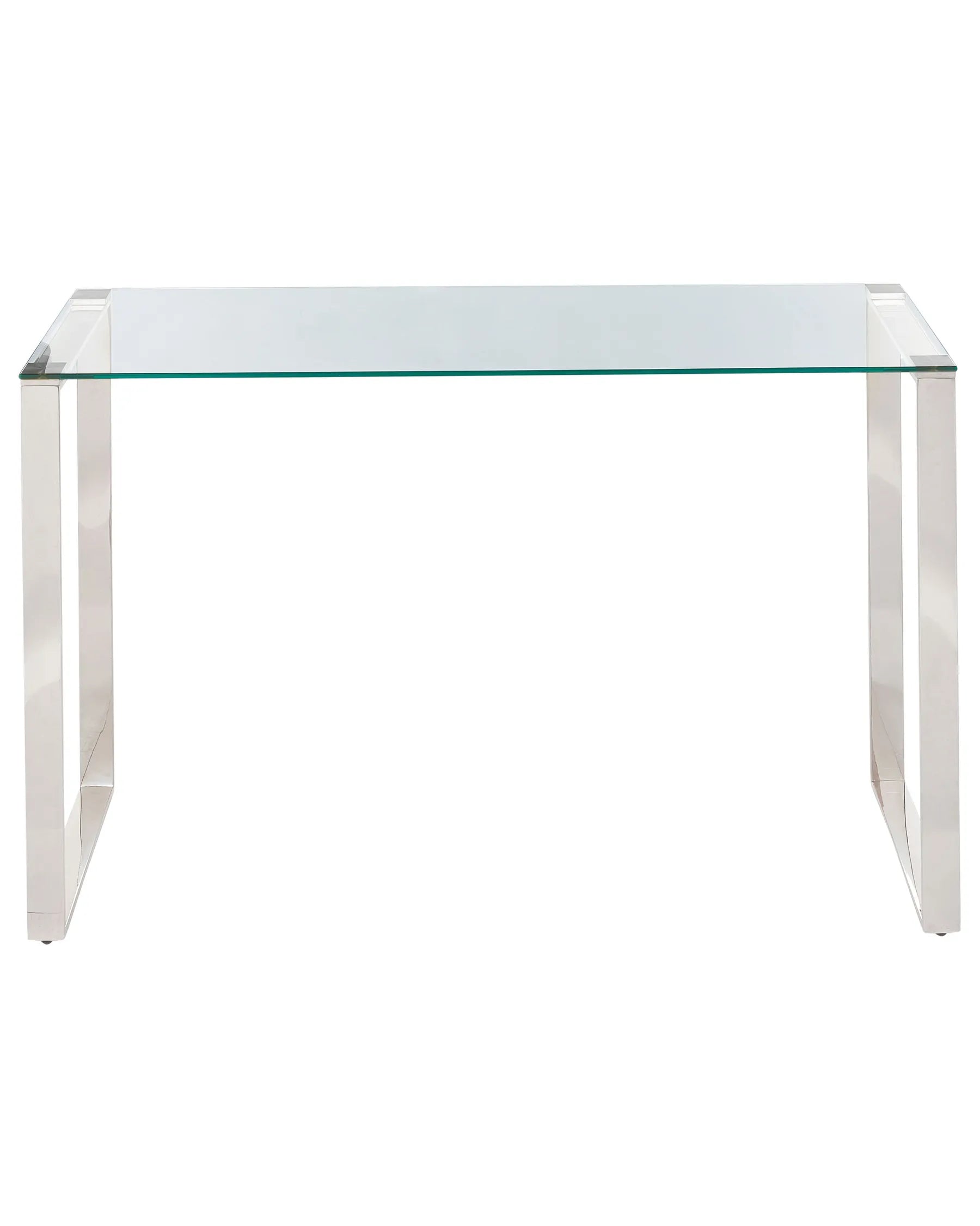 Console Table TILON Tempered Glass Silver