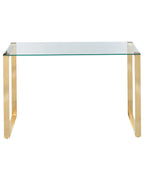 Console Table TILON Tempered Glass Gold