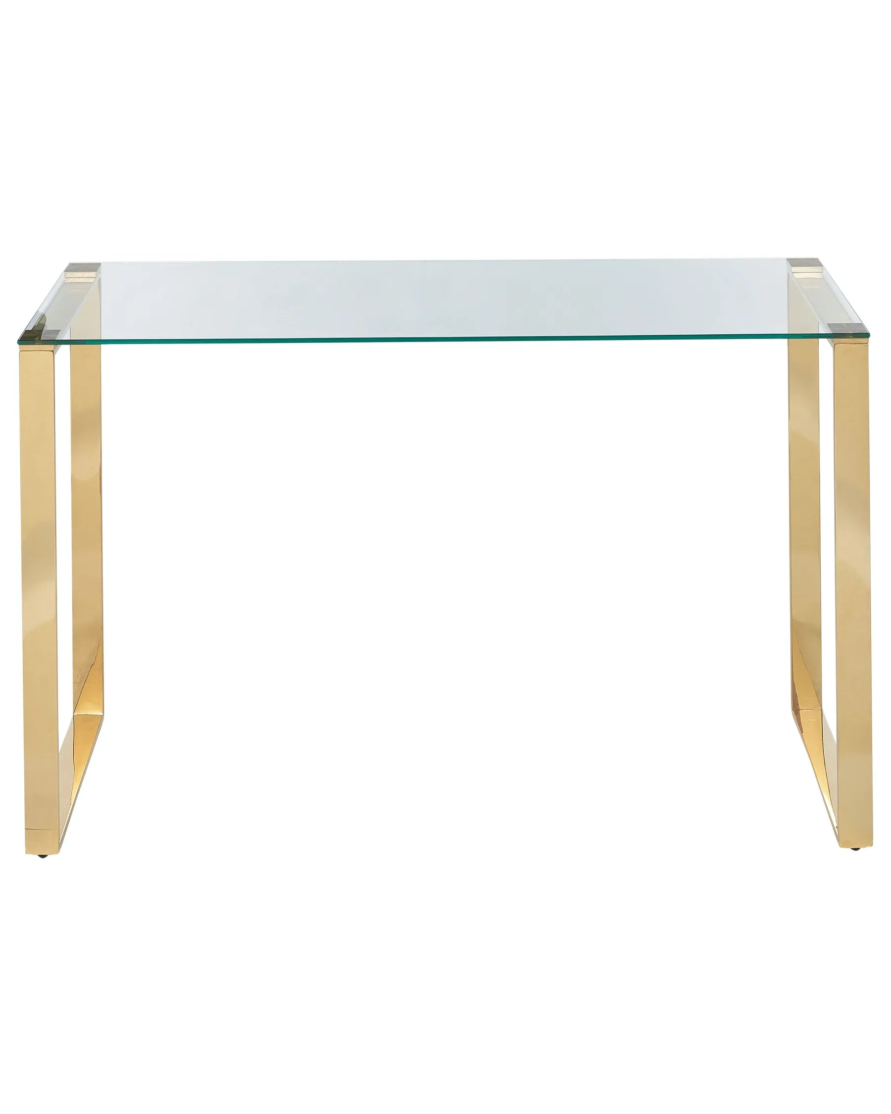 Console Table TILON Tempered Glass Gold