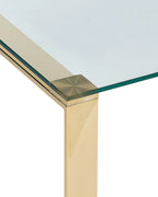 Console Table TILON Tempered Glass Gold