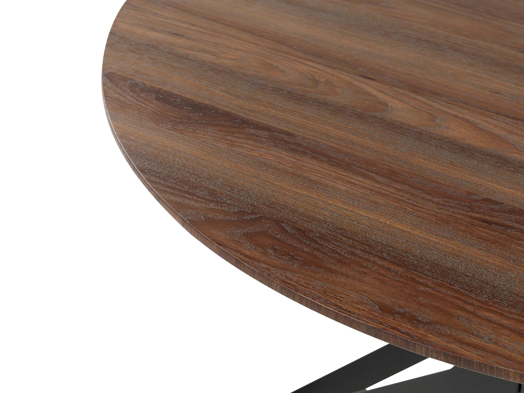 Dining Table ALURE Dark Brown 120 cm 120 cm