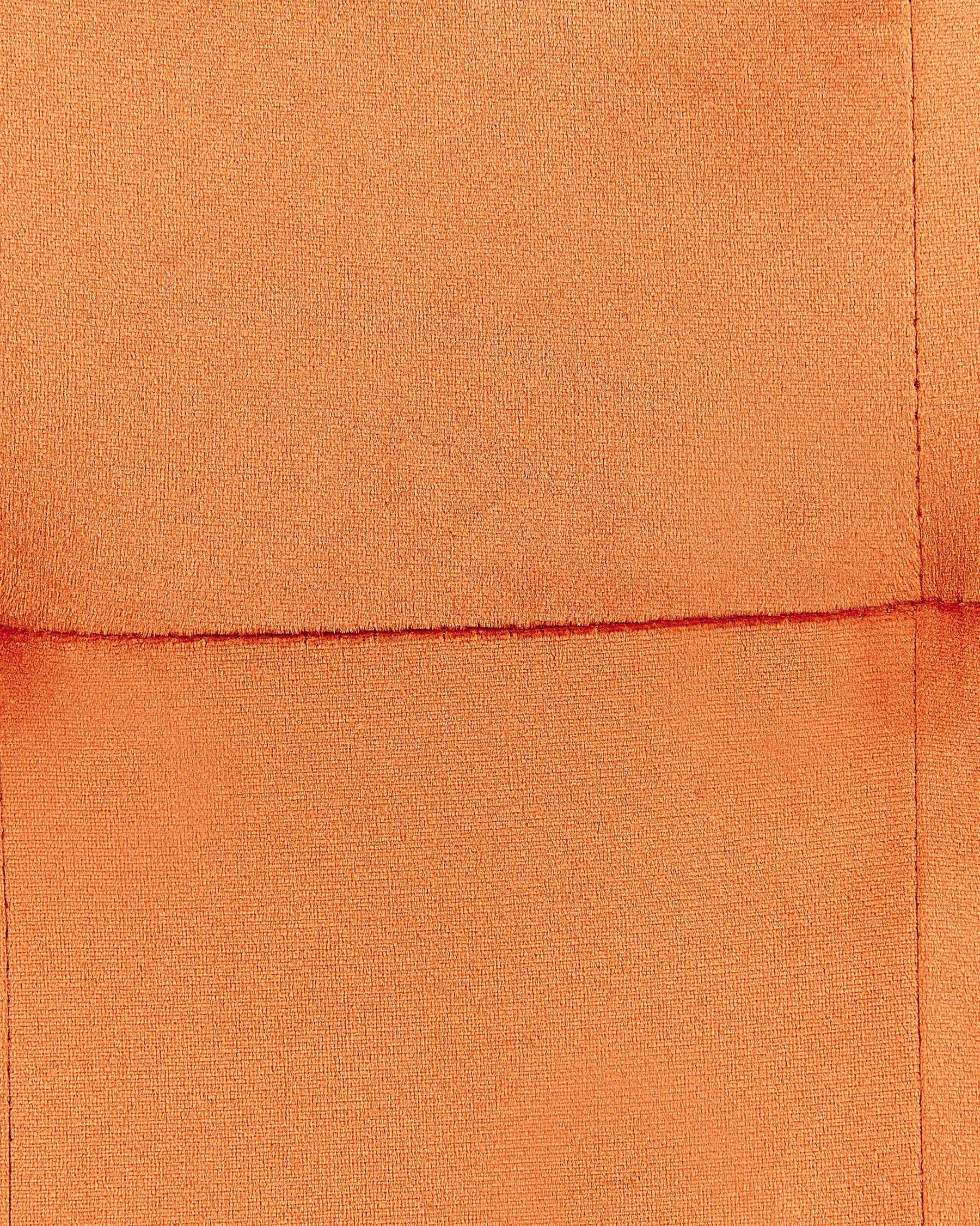 Set of 2 Dining Chairs Velvet Orange