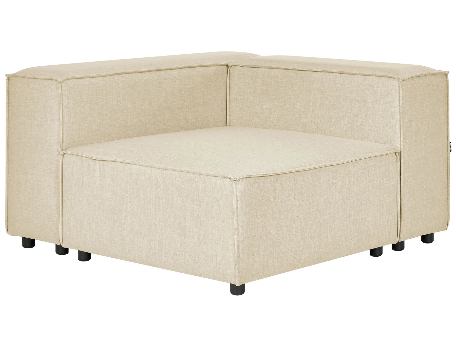 Corner Seat APRICA Faux Linen Beige