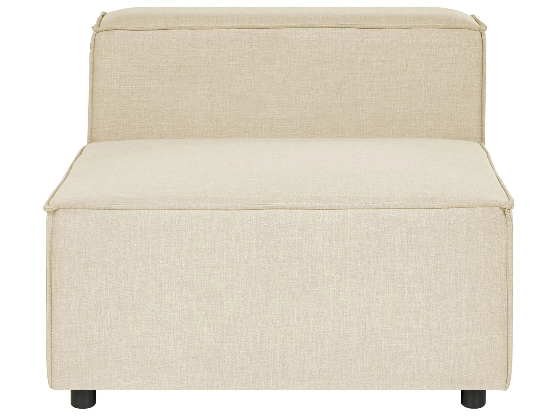 1-Seat Section APRICA Faux Linen Beige